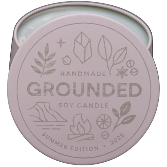 Grounded™ Tranquil Soy Candle | Calm Centered Strength – ResilScents™ | Container Candles Hand-Poured Eco-Friendly - ResilScents™