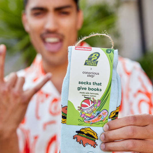 Rocket Power Socks that Give Books |
