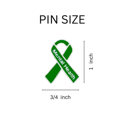 10 Pack Mental Health Awareness Ribbon Pins