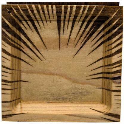Inversion Ash Catcher – Crafted Wood & Brass Incense Stand | An Elegant Spring Accessory