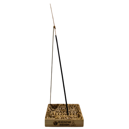 Inversion Ash Catcher – Crafted Wood & Brass Incense Stand | An Elegant Spring Accessory