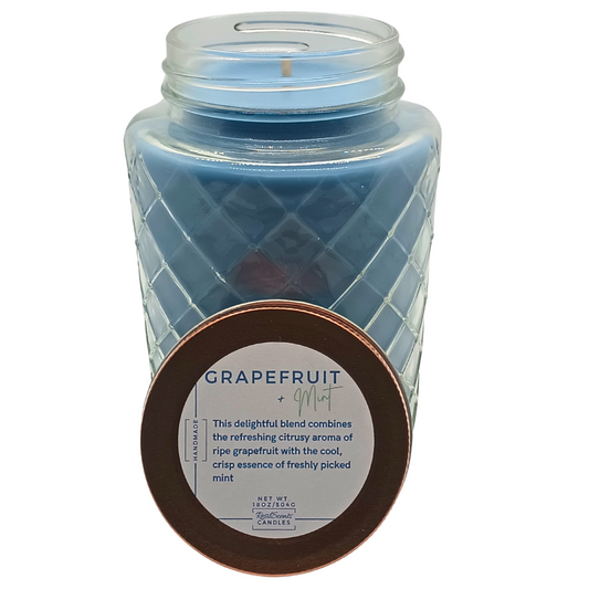 Grapefruit & Mint Mindful Candle – Invigorating Blend | Add Spark to Your Spring
