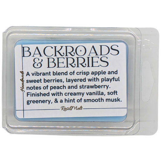 🍓 Backroads & Berries ResilMelt™ – Net Wt: 2.4oz (68g) | Hand-poured in Savannah, TN