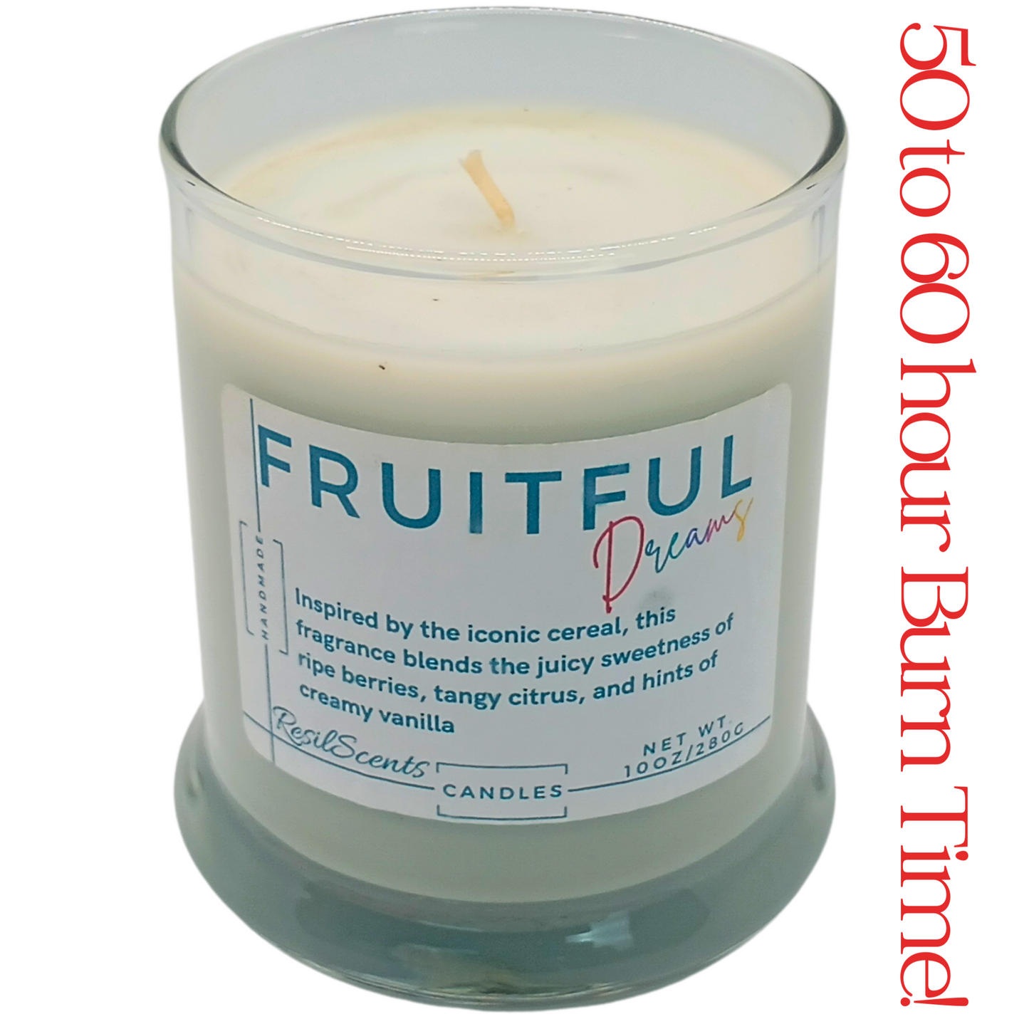 Fruitful Dreams Balance Candle – Uplifting Fruity Scent | 50-60 Hours Burn | Valentine’s Day Gift