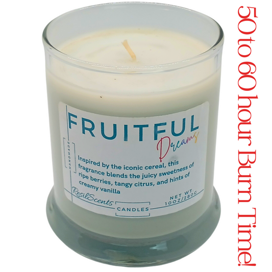 Fruitful Dreams Balance Candle – Uplifting Fruity Scent | 50-60 Hours Burn | Valentine’s Day Gift