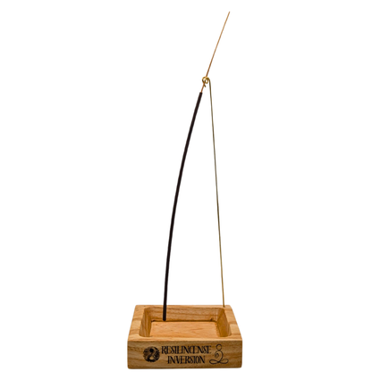 Inversion Ash Catcher – Crafted Wood & Brass Incense Stand | An Elegant Spring Accessory