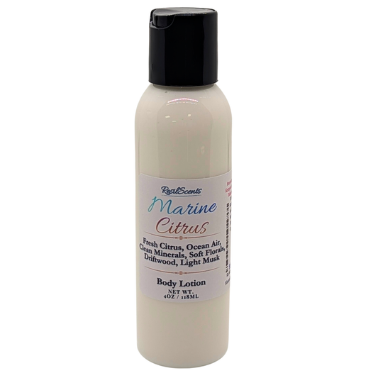 Marine Citrus™ ResilLotion™ Body Lotion | Clean, Energizing Comfort – ResilScents™ | Lotion Hand-Poured Eco-Friendly - ResilScents™