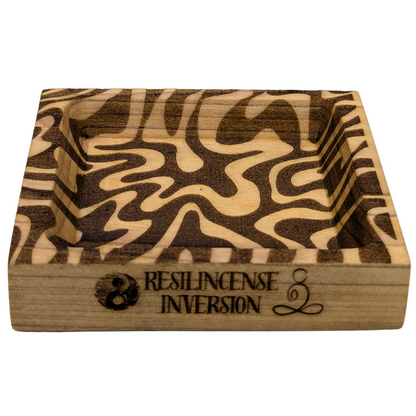Inversion Ash Catcher – Crafted Wood & Brass Incense Stand | An Elegant Spring Accessory