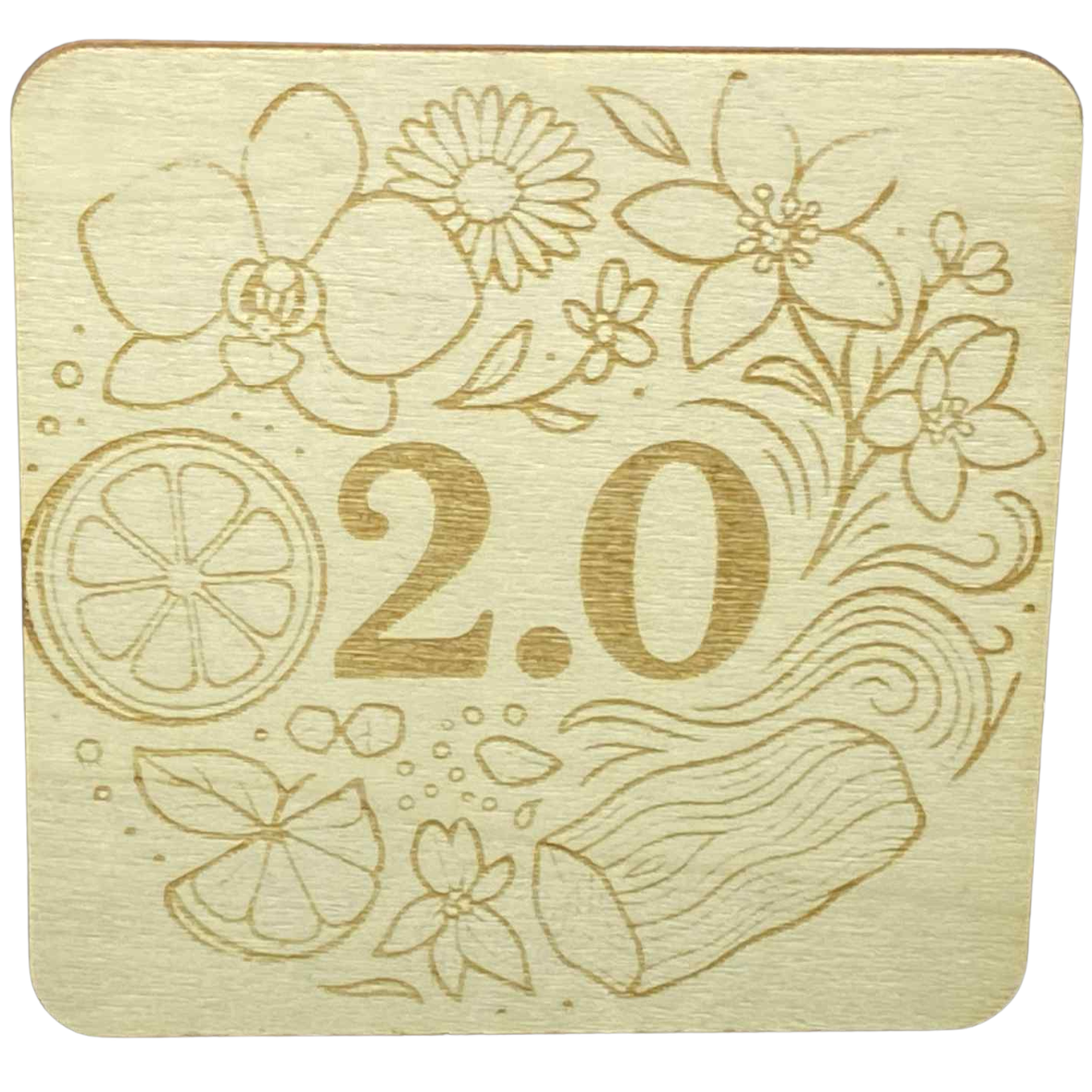 ResilScents Candle Coaster – 4″ × 4″ | Hand‑crafted in Savannah, TN