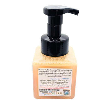 Sandalwood Foaming Hand Soap – 8oz | Handcrafted in Savannah, TN