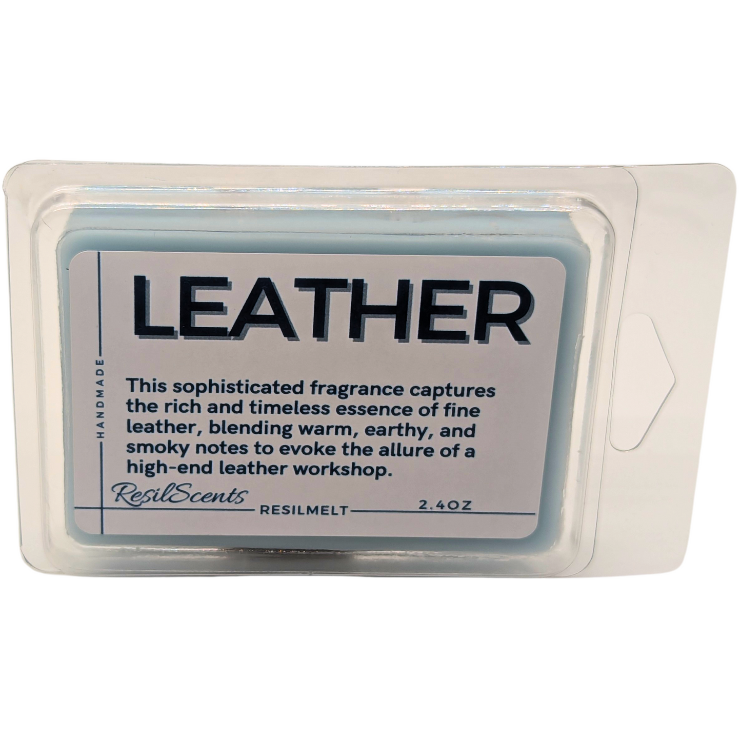 Leather ResilMelt™ – Net Wt: 2.4oz (68g) | Hand-poured in Savannah, TN
