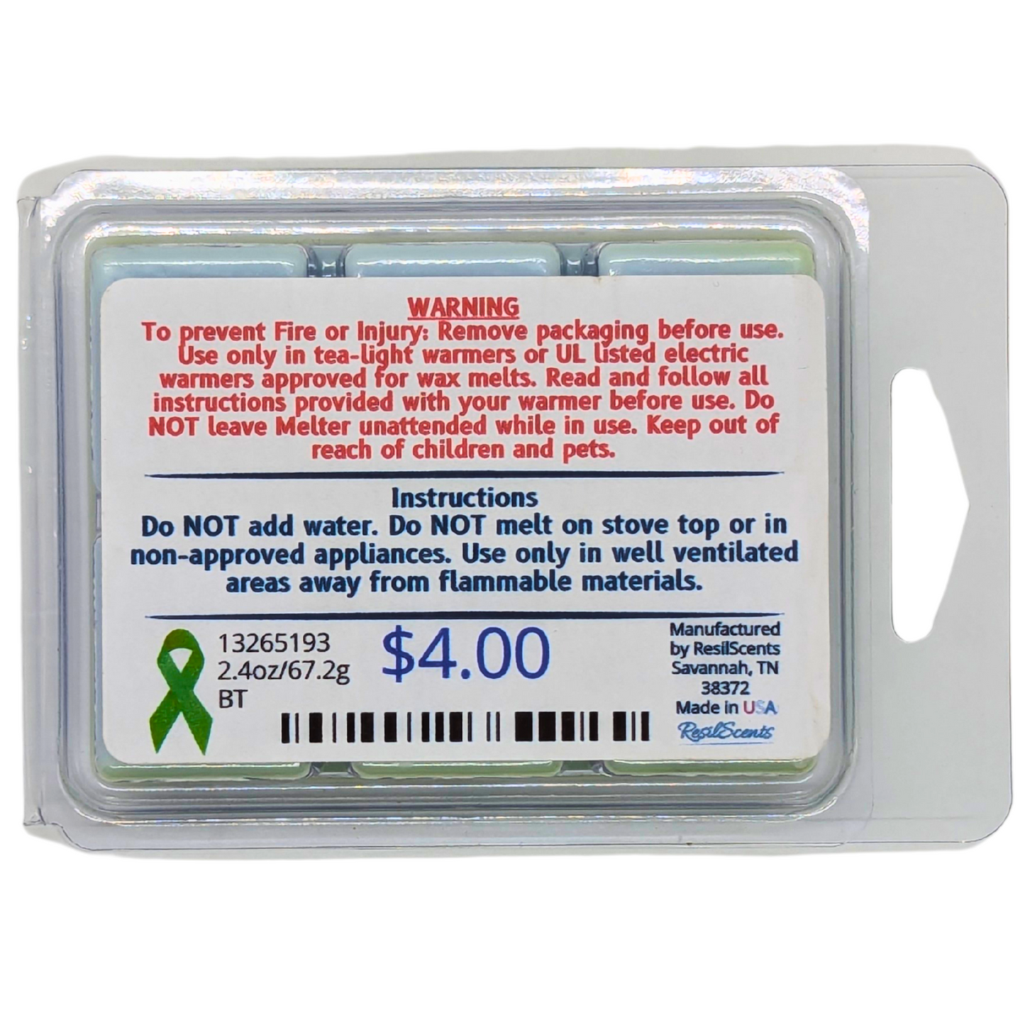 🔥🍊 Bergamot & Ember ResilMelt™ – Net Wt: 2.4oz (68g) | Hand-poured in Savannah, TN