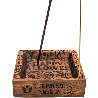 Inversion Ash Catcher – Crafted Wood & Brass Incense Stand | An Elegant Spring Accessory