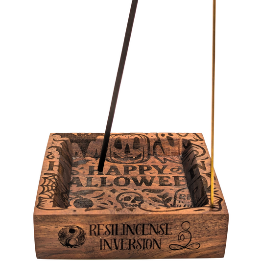 Inversion Ash Catcher – Crafted Wood & Brass Incense Stand | An Elegant Spring Accessory