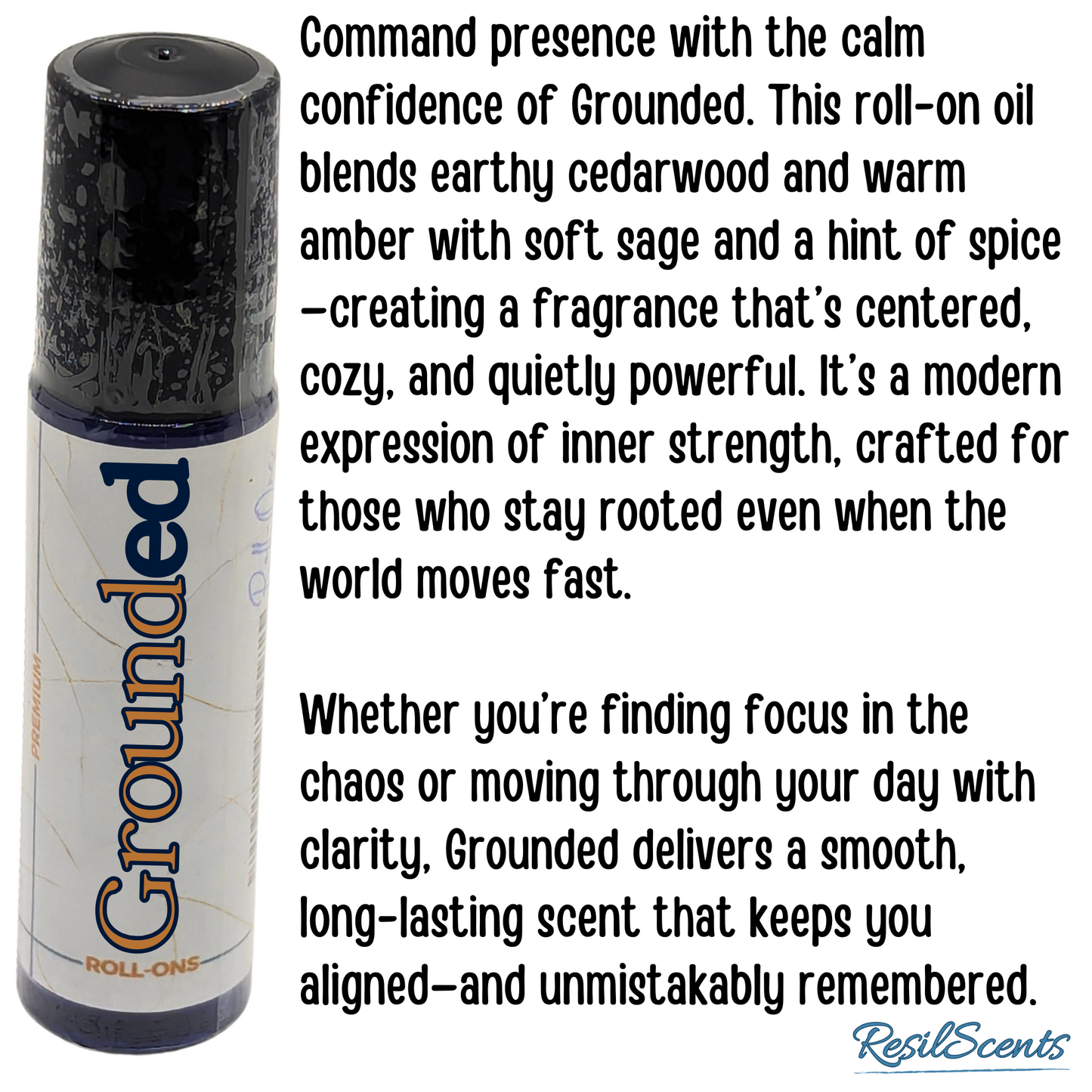 🌿 Grounded Roll-On Scented Body Oil – Earthy, Centered & Restorative | ResilScents™