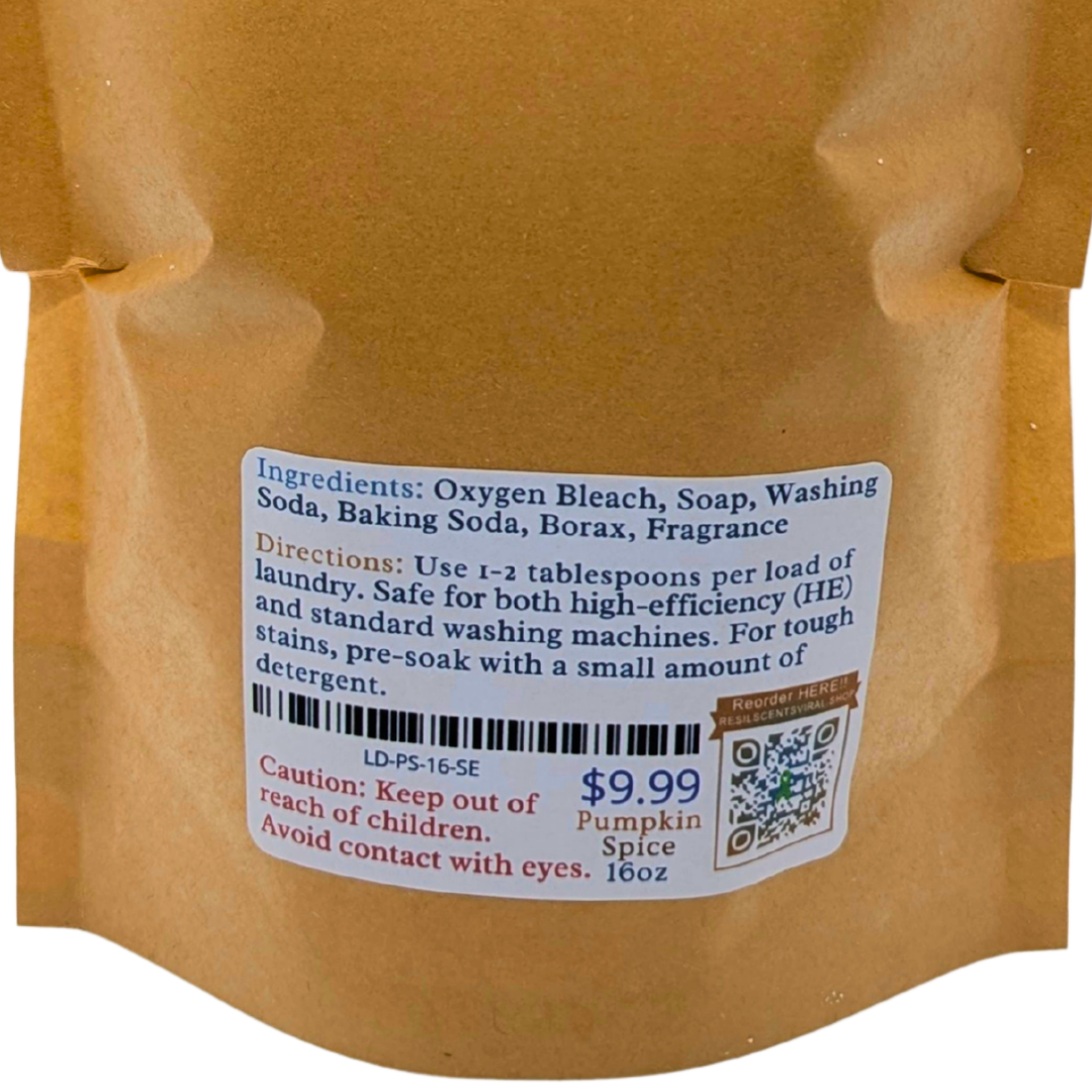 🎃 Pumpkin Spice Laundry Detergent – Cozy Autumn Freshness | ResilScents™