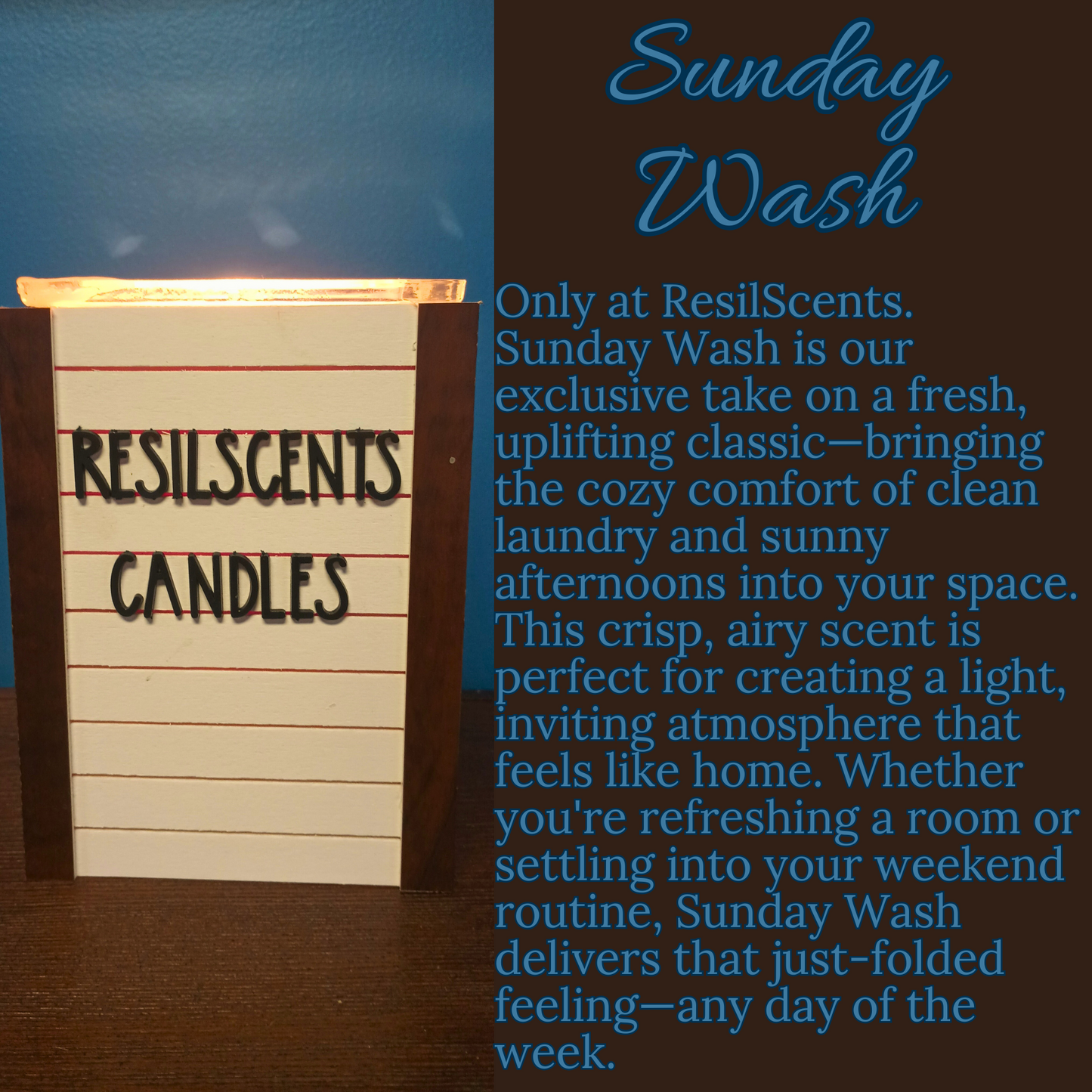🧺 Sunday Wash ResilMelt™ – Net Wt: 2.4oz (68g) | Hand-poured in Savannah, TN