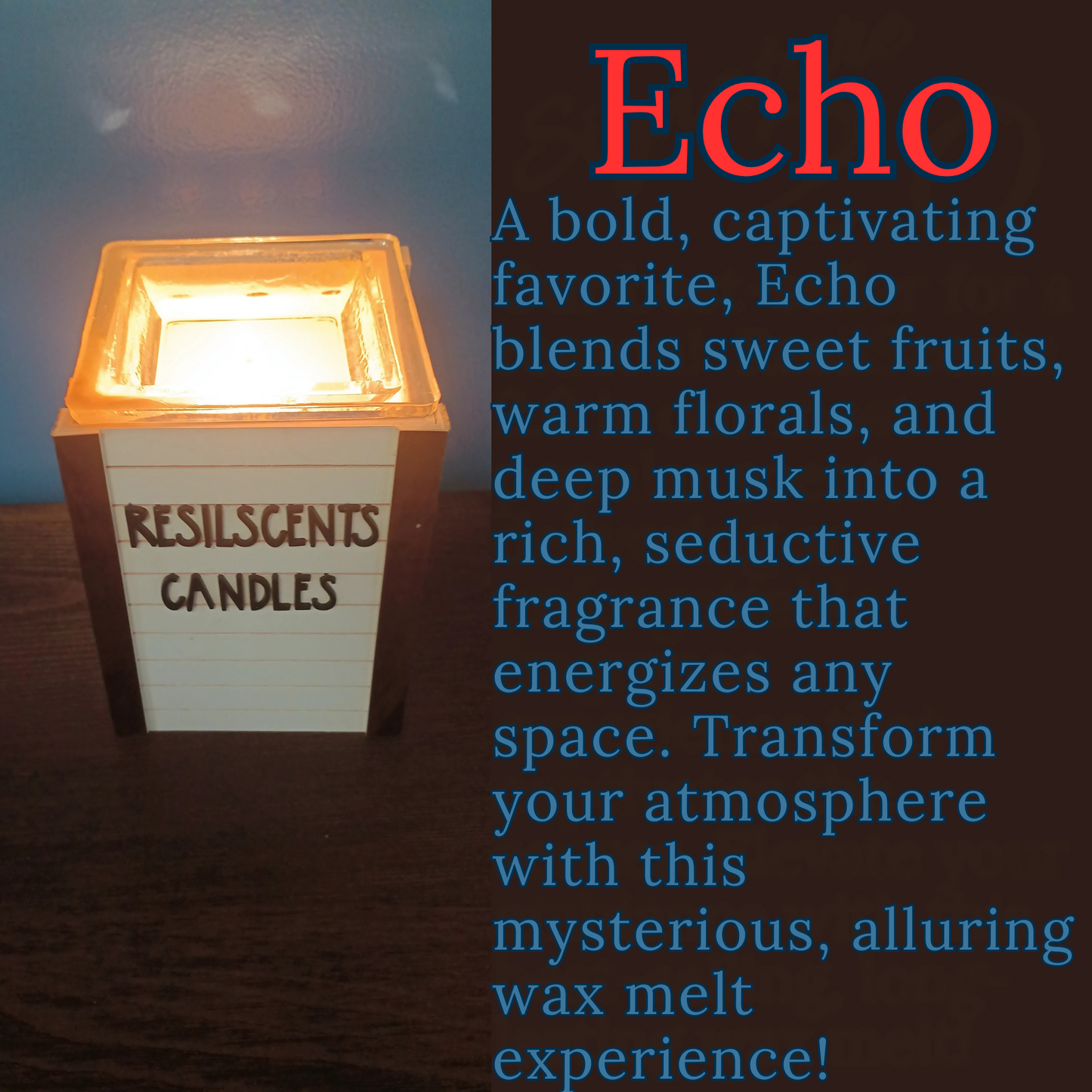 ✨ Echo ResilMelt™ – Net Wt: 2.4oz (68g) | Hand-poured in Savannah, TN