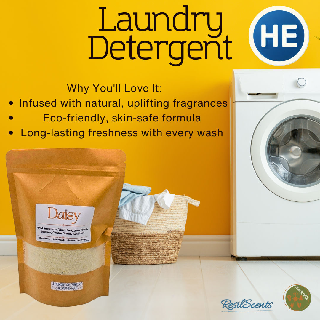 🤍 ResilWash™ Powder Laundry Detergent – Daisy™ | Fresh Playful Clean – ResilScents™ | 