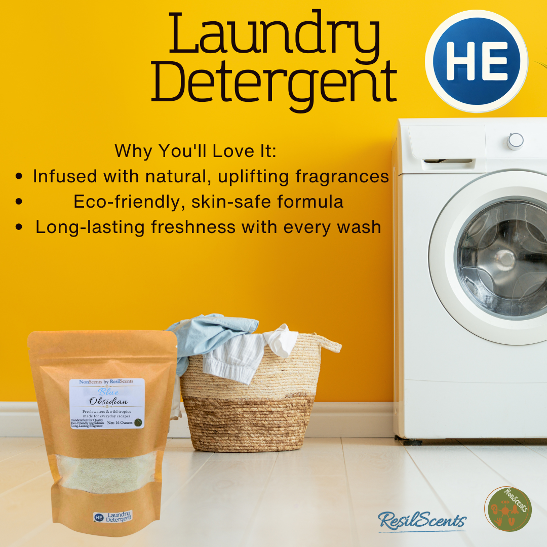 🌊 Blue Obsidian Laundry Detergent – Fresh, Bold & Energizing | ResilScents™