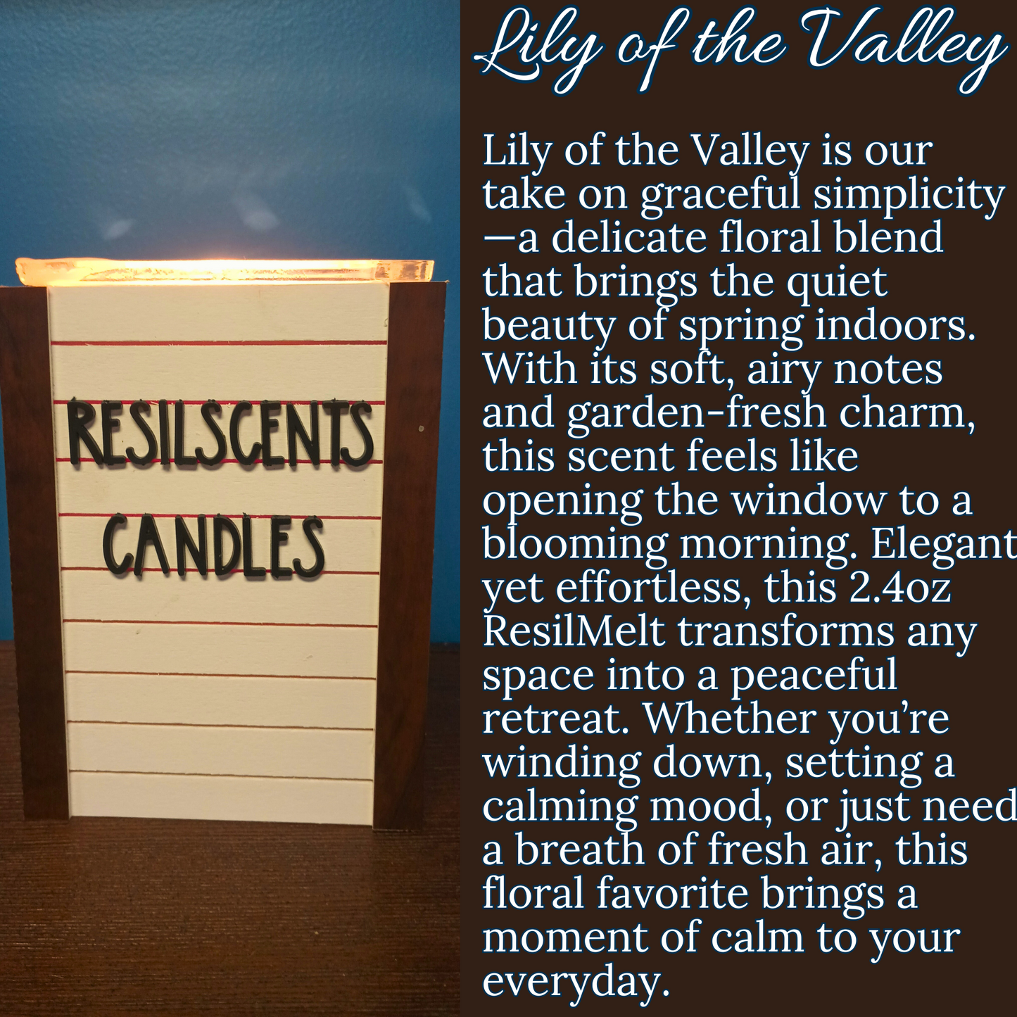 🌸 Lily of the Valley ResilMelt™ – Net Wt: 2.4oz (68g) | Hand-poured in Savannah, TN