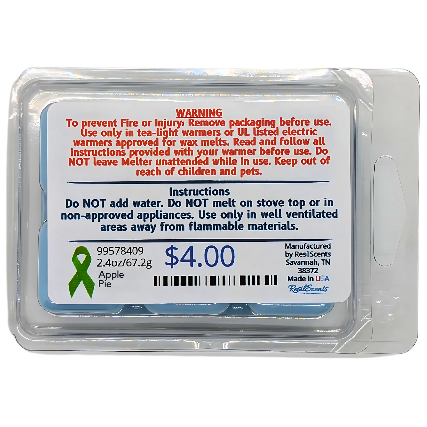 🥧 Apple Pie ResilMelt™ – Net Wt: 2.4oz (68g) | Hand-poured in Savannah, TN