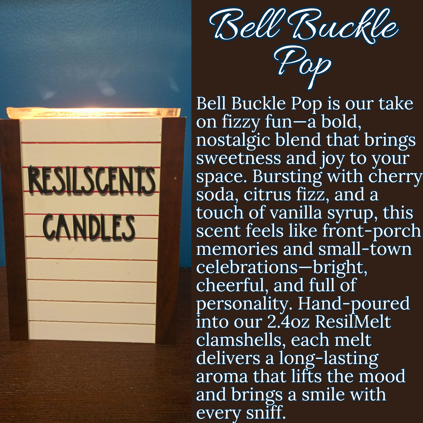 🍒 Bell Buckle Pop ResilMelt™ – Net Wt: 2.4oz (68g) | Hand-poured in Savannah, TN
