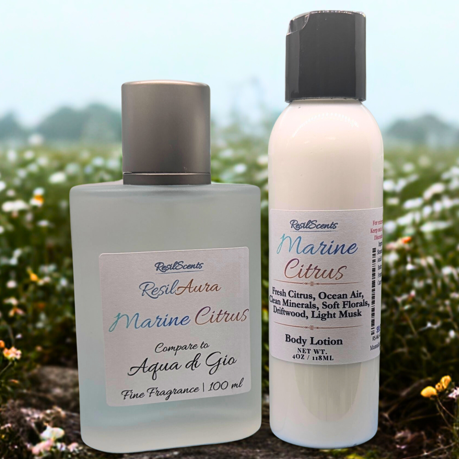 ResilAura™ Marine Citrus Cologne – 100ml | Compare to Aqua di Gio | 