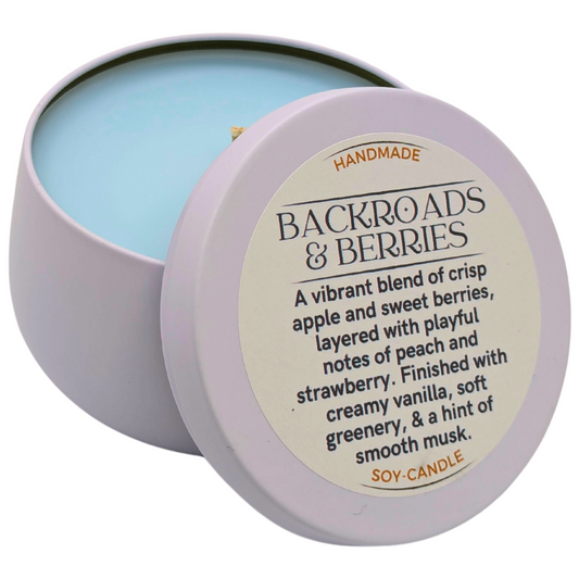 Backroads & Berries – Tranquil Candle | Nostalgic. Fruity. Peaceful.