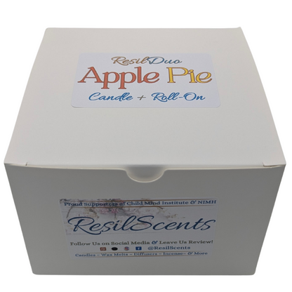 Apple Pie ResilDuo™ Bundle – Tranquil Candle (8oz) + Roll-On Oil | Warm Fall Scent