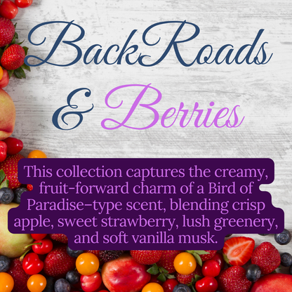 Backroads and Berries Wax Melt Starter Bundle 3 Wax Melts Roll On Car Diffuser