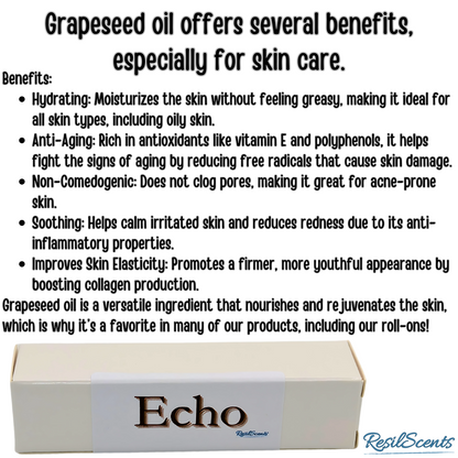 Echo ResilDuo™ Bundle – Tranquil Candle + Roll-On Oil | Bold Narcissist-Type Scent