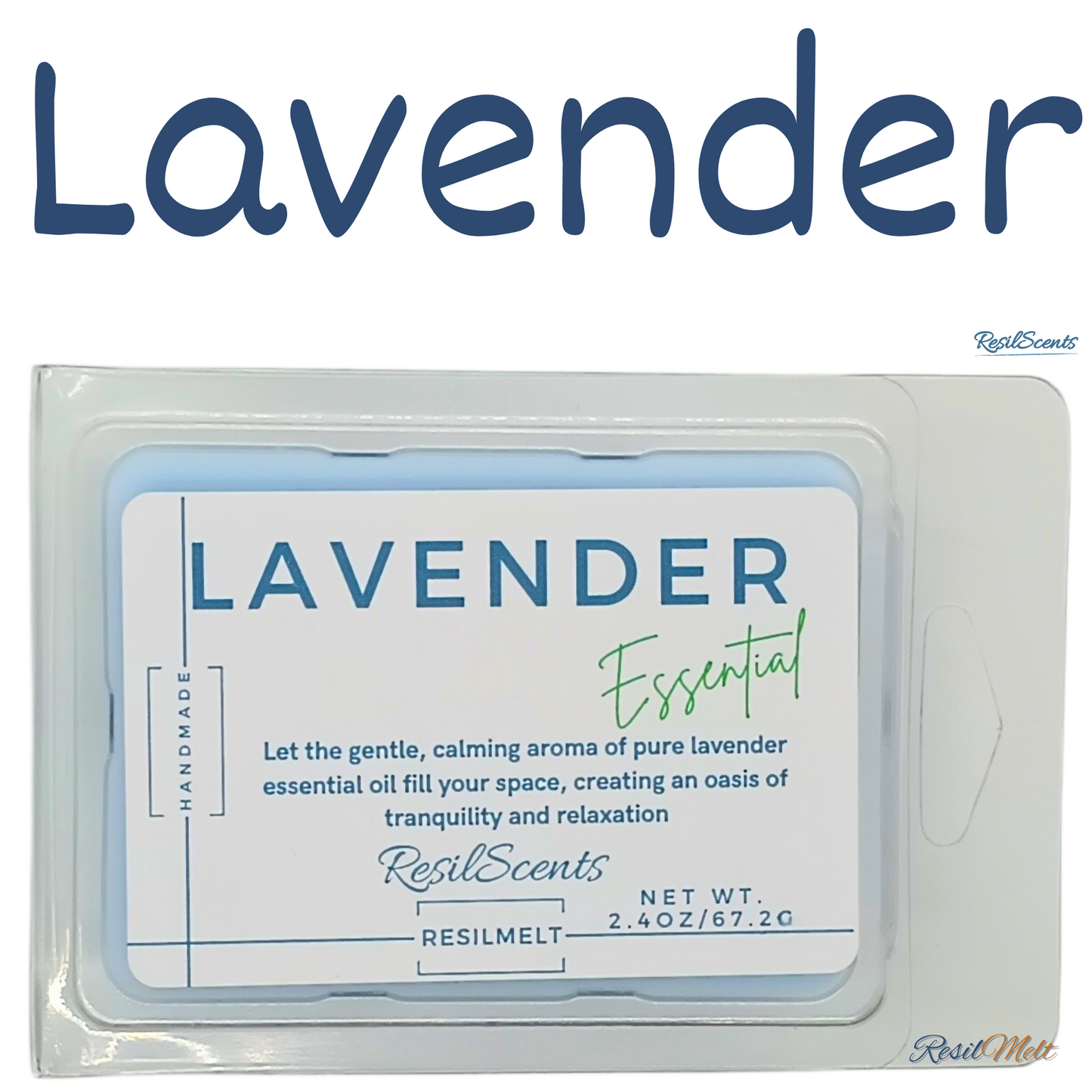 🌿 Lavender Essential ResilMelt™ – 2.4oz Soy Wax Melt