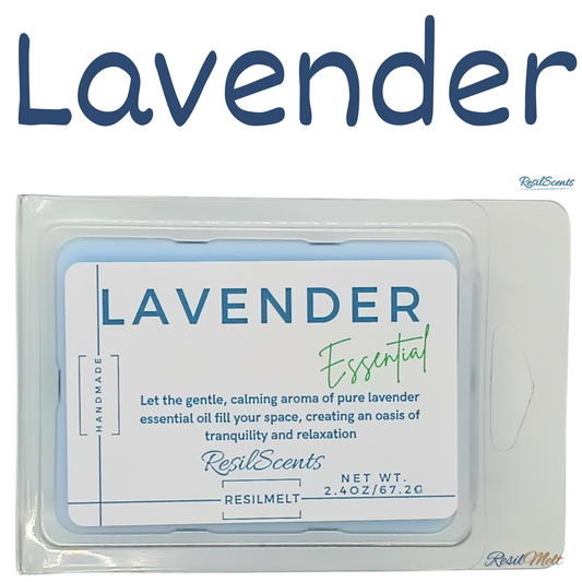 🌿 Lavender Essential ResilMelt™ – 2.4oz Soy Wax Melt