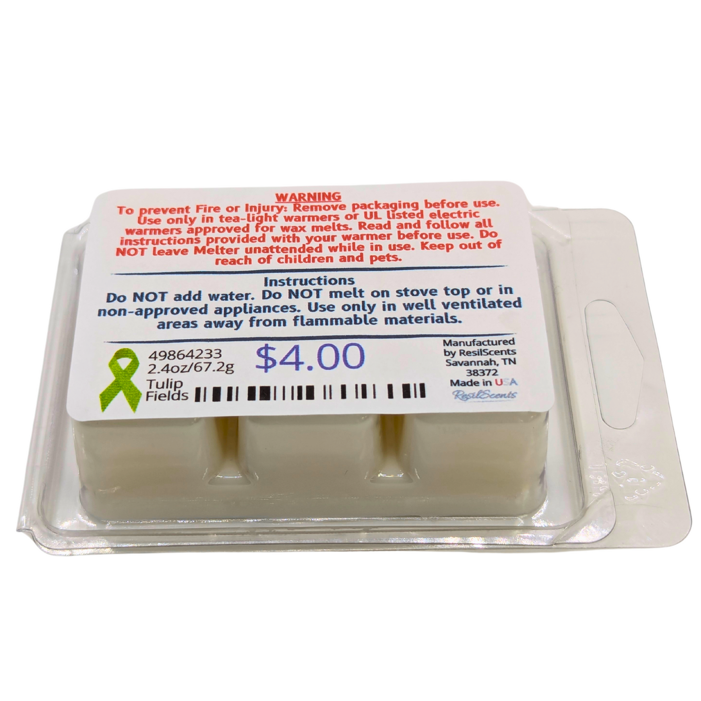 🌷 Tulip Fields ResilMelt™ – Net Wt: 2.4oz (68g) | Hand-poured in Savannah, TN