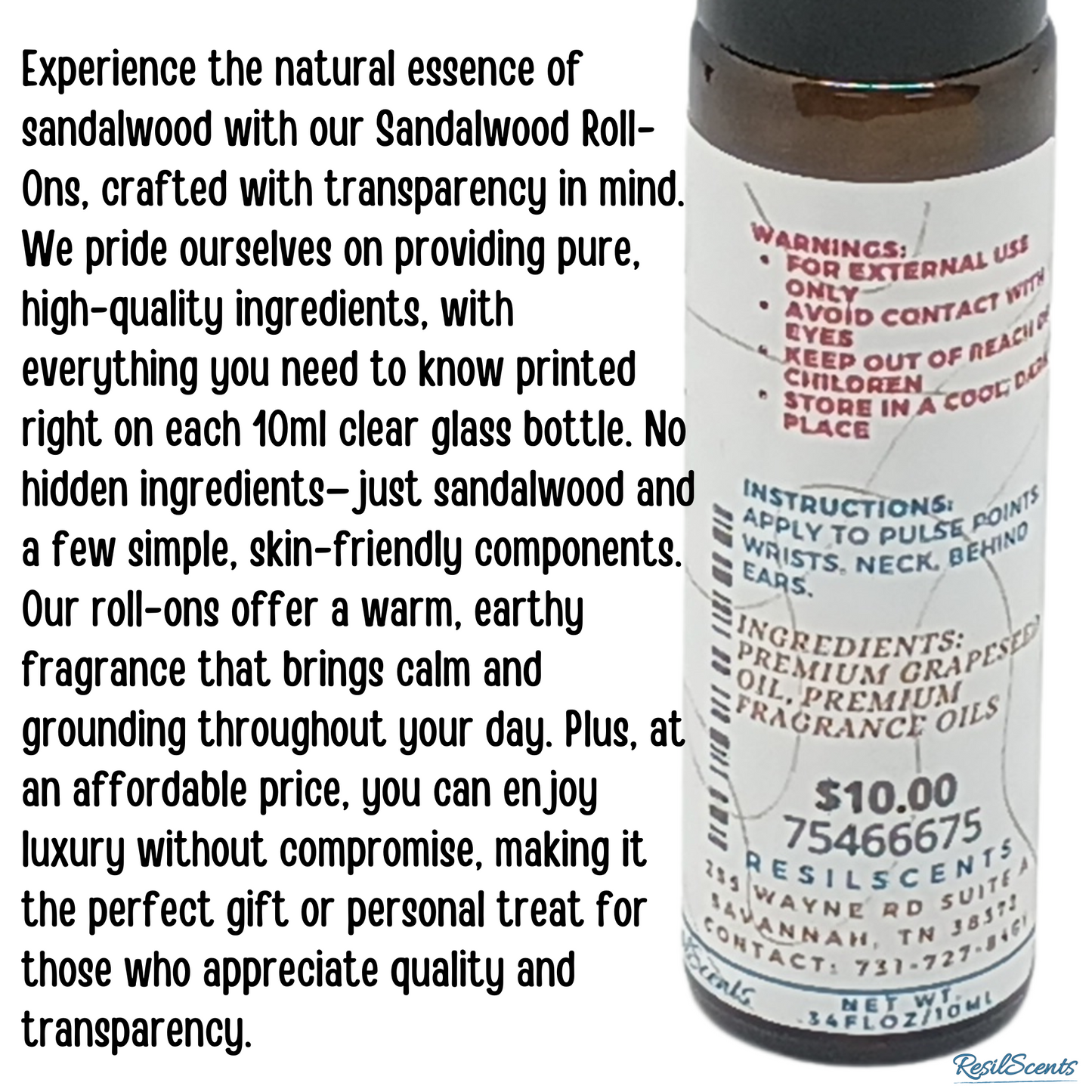 Sandalwood Roll-On Oil – Grounded. Timeless. Always On You.