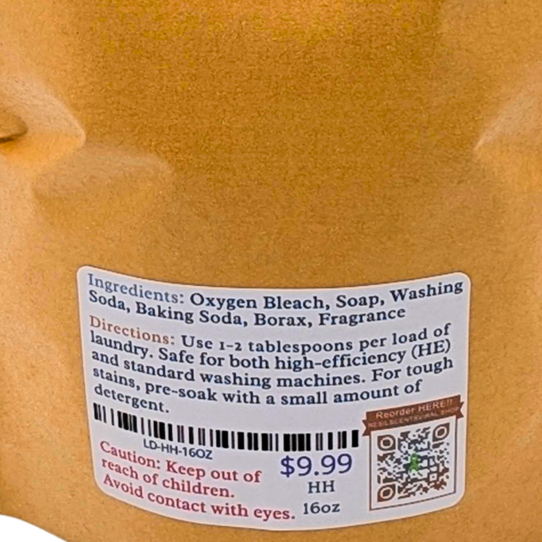 🤍 ResilWash™ Powder Laundry Detergent – Happy Heart™ | Bright Clean Joy – ResilScents™ | 