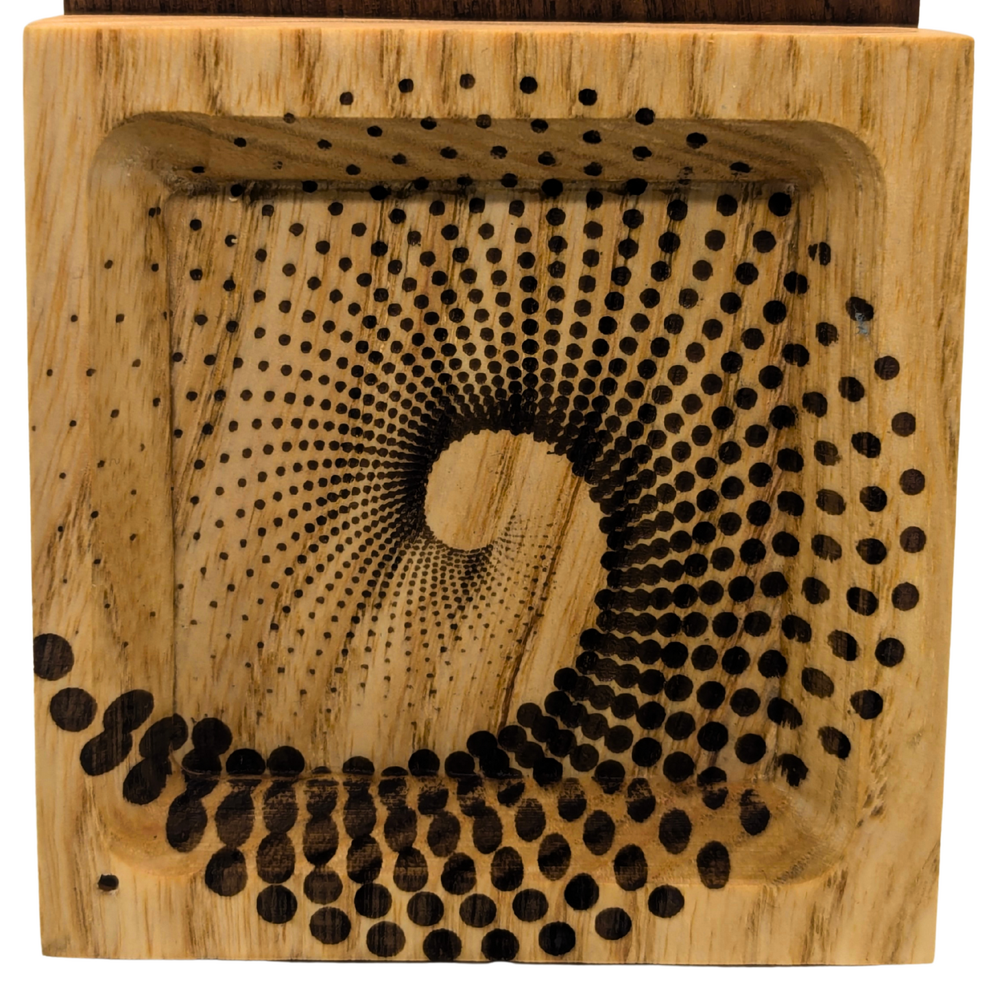 Inversion Ash Catcher – Crafted Wood & Brass Incense Stand | An Elegant Spring Accessory