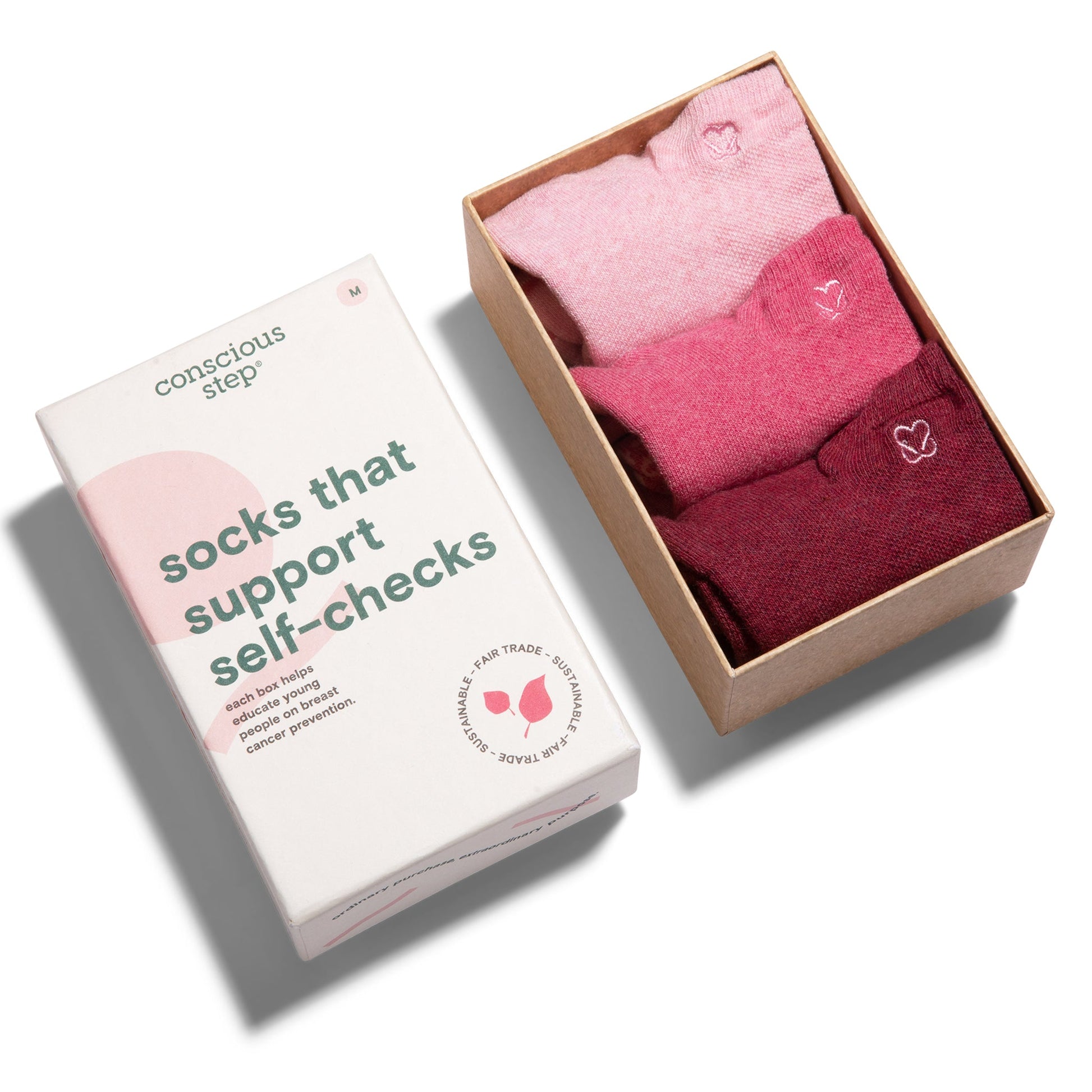 Socks that Support Self-Checks | box Sustainable Socks - Conscious Step