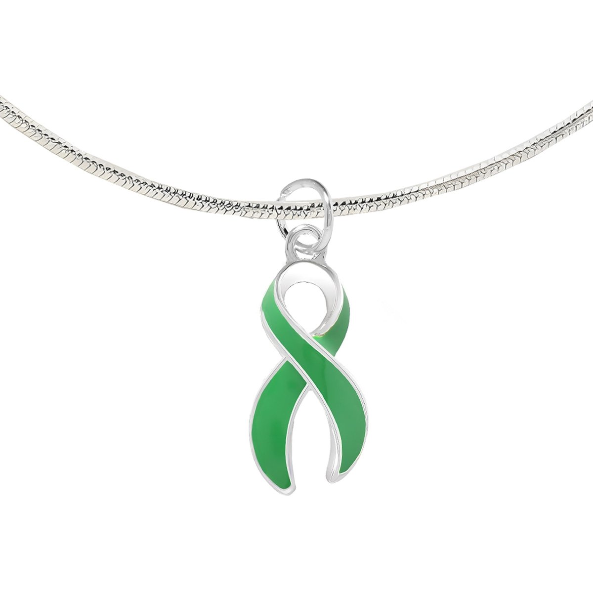 Green Ribbon Necklaces