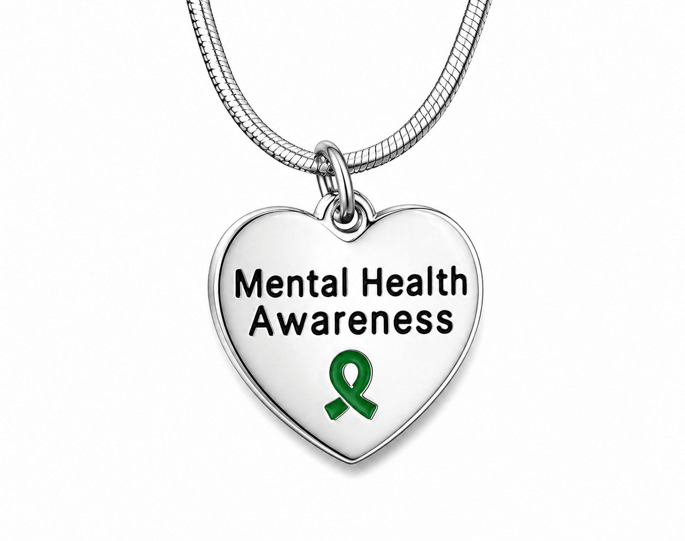 Heart Shaped Mental Health Necklaces