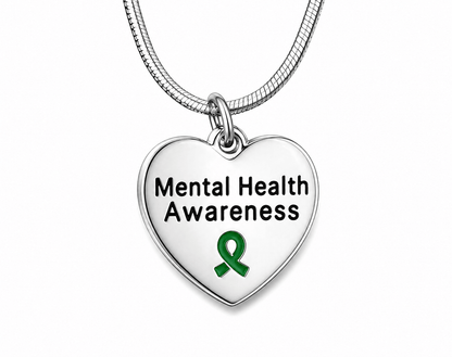 Heart Shaped Mental Health Necklaces