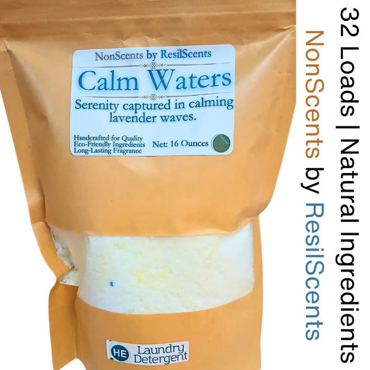 💜 Calm Waters Laundry Detergent – Pure Lavender Essential Oil | ResilScents™