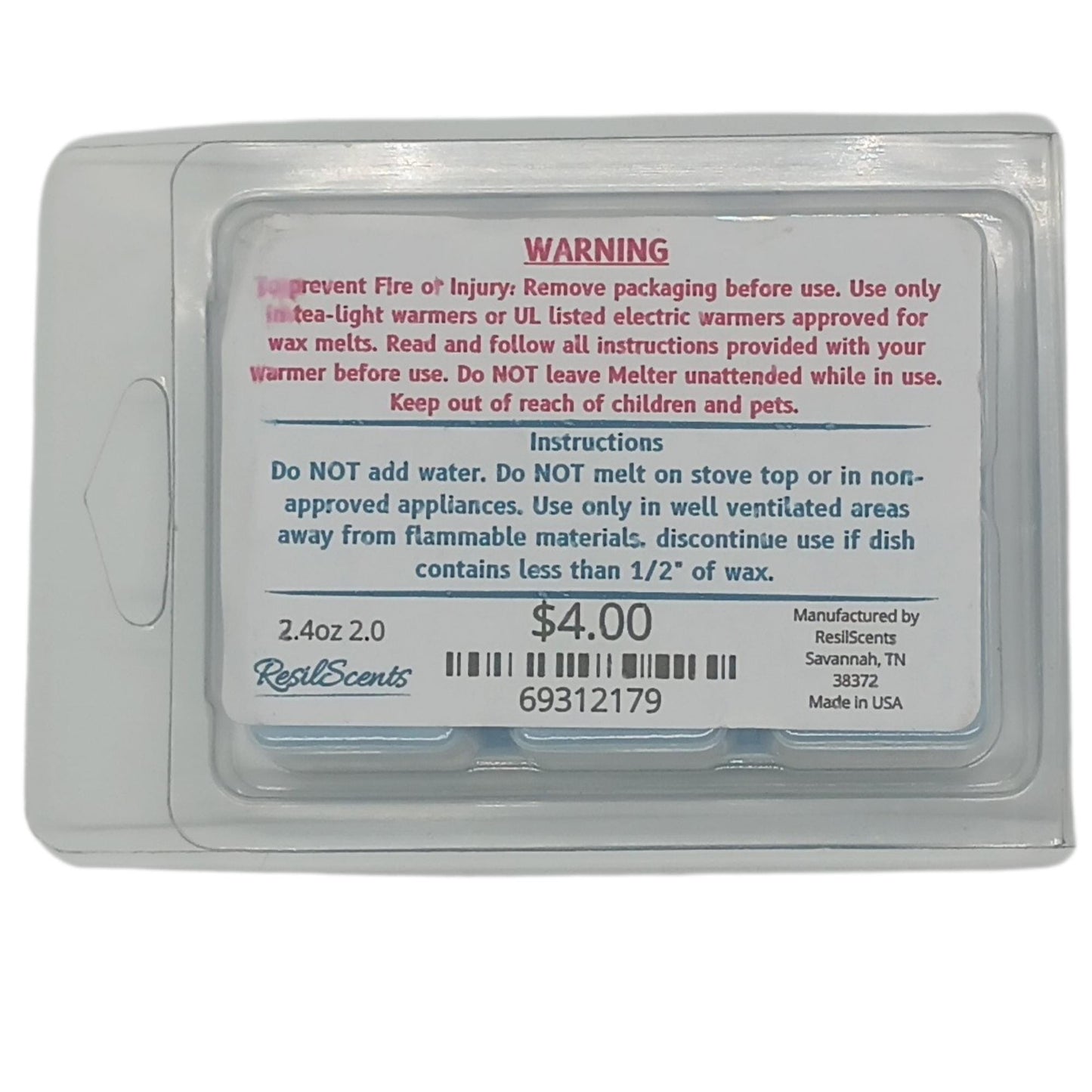 ✨ 2.0 ResilMelt™ – Net Wt: 2.4 oz (68 g) | Hand-poured in Savannah, TN