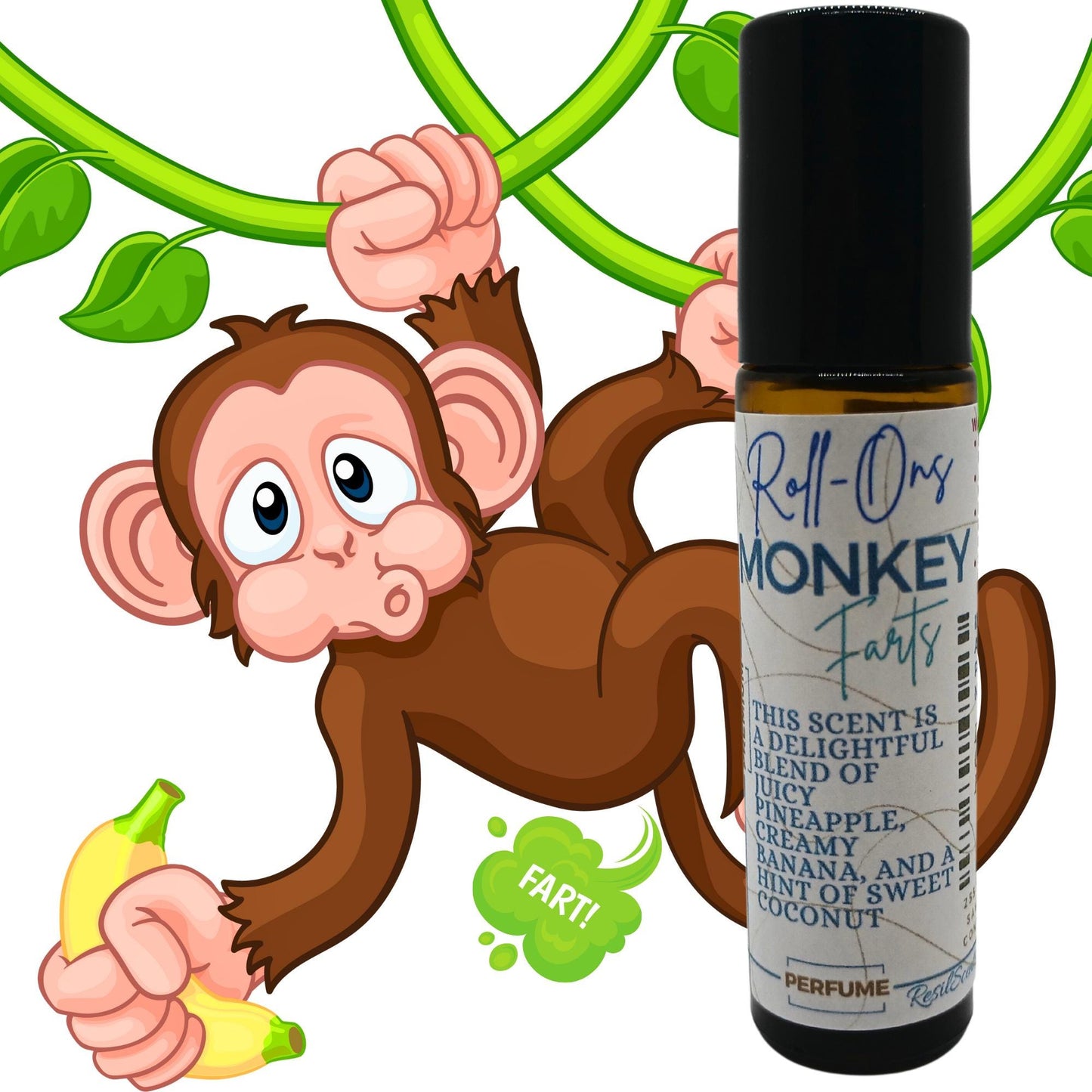 Monkey Farts Roll-On Oil – Fun. Fruity. Unapologetically You.
