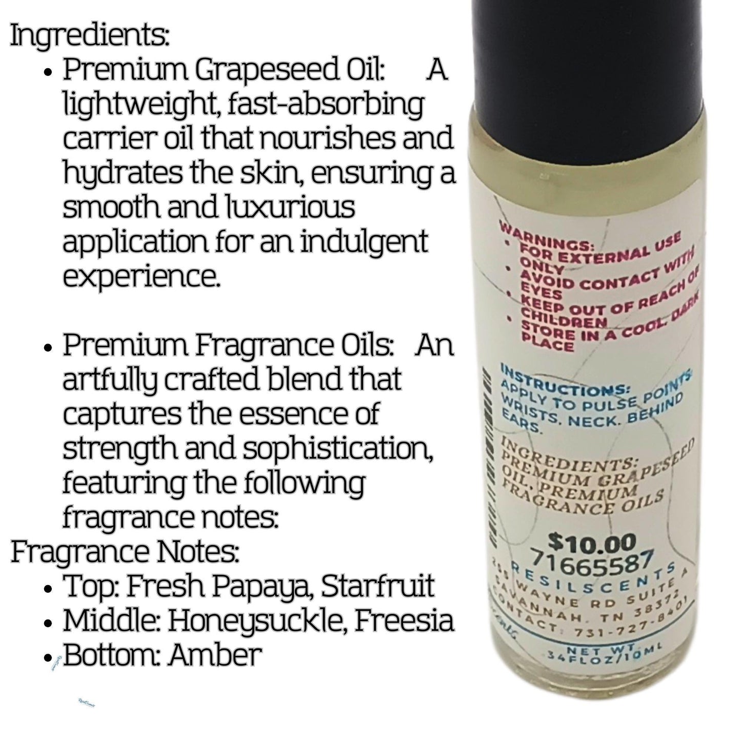 Papaya Cove Roll-On Oil – Tropical Escape in Every Swipe