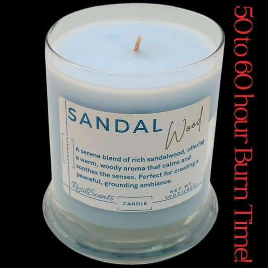 Sandalwood Balance Candle 10oz – Warm & Earthy Aroma