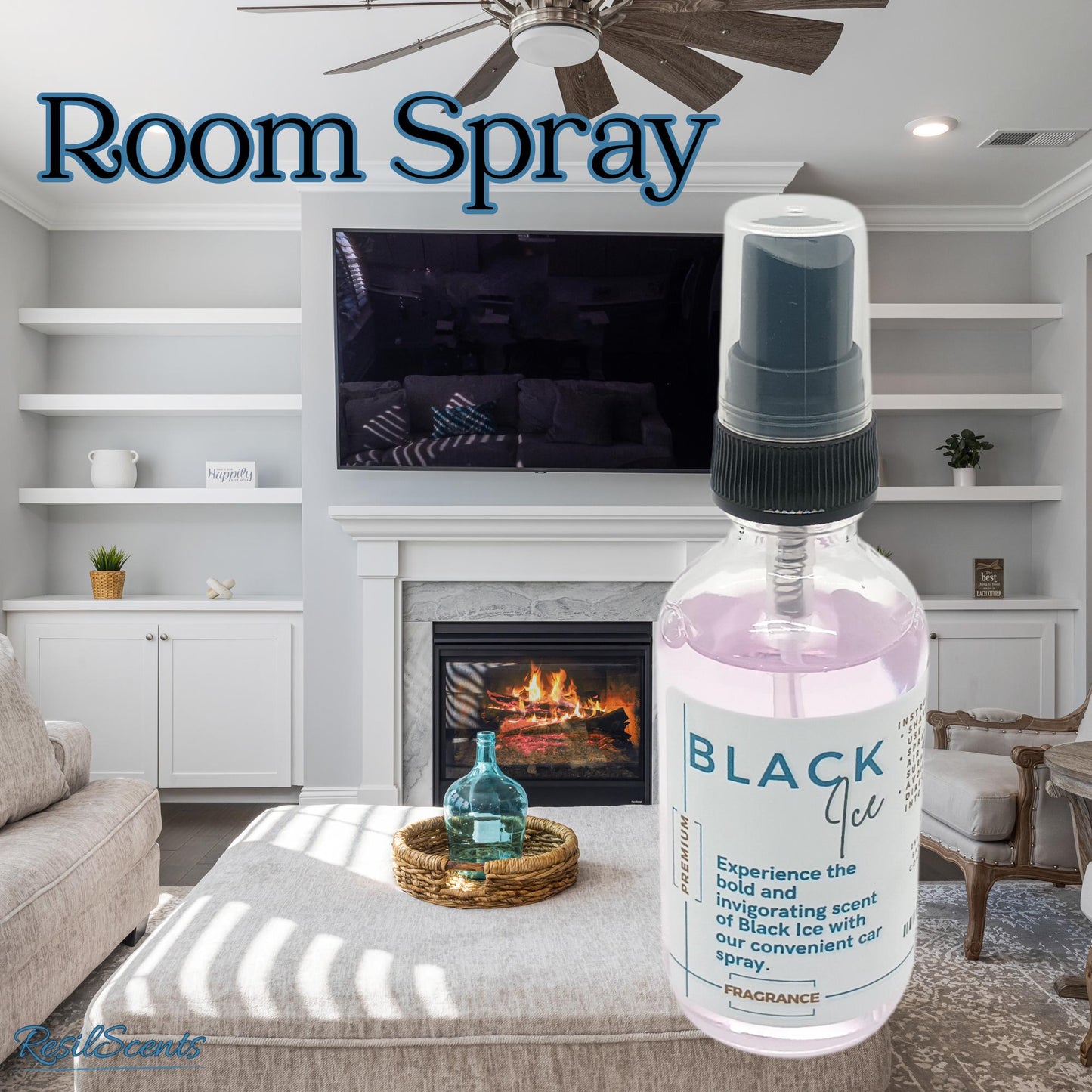 Glacial Edge Car Spray | Black Ice Type | ResilScents®