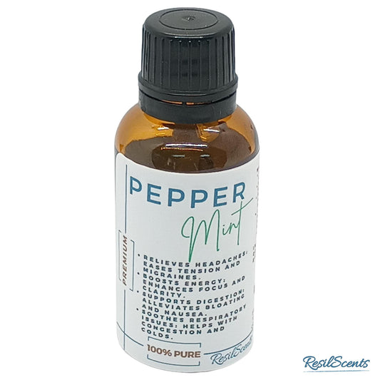 Peppermint Essential Oil Amber Glass Bottle – Aromatherapy Oil | Perfect for a Spring Refresh