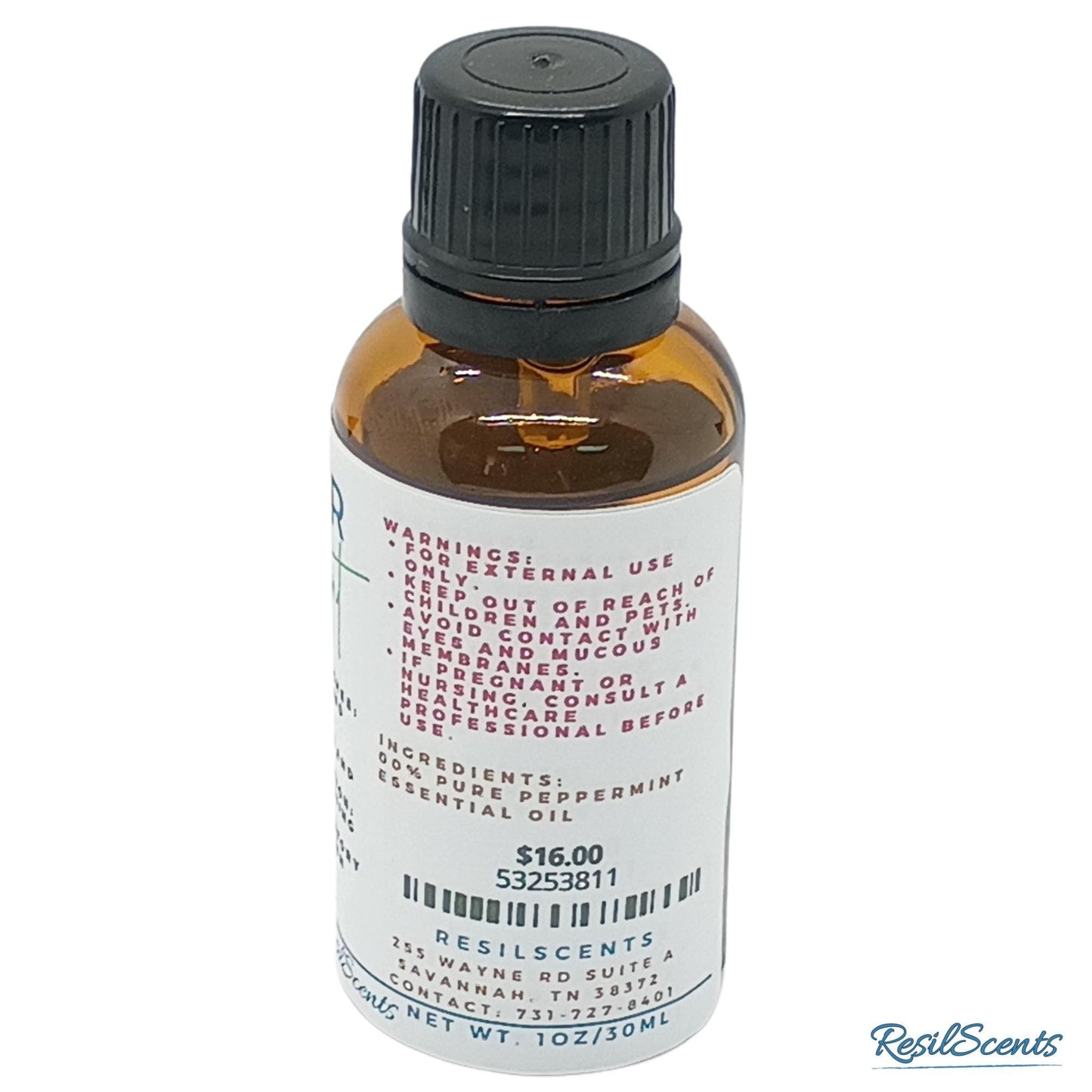 Peppermint Essential Oil Amber Glass Bottle – Aromatherapy Oil | Perfect for a Spring Refresh
